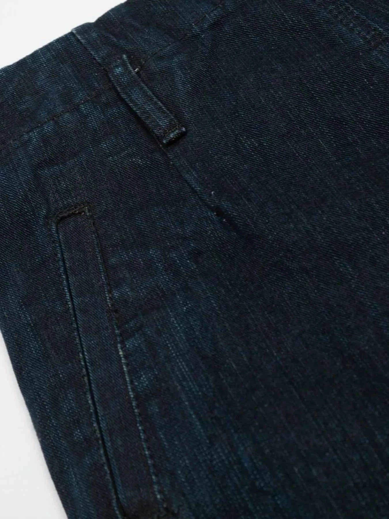 Button Fly Curved Jeans