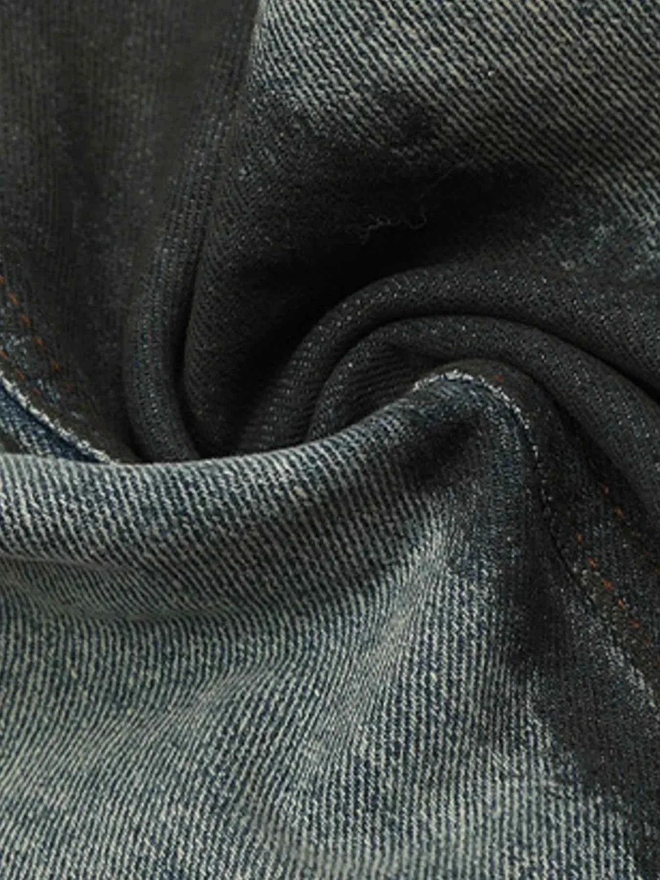 Acid Wash Paint Stripe Wide Leg Jeans