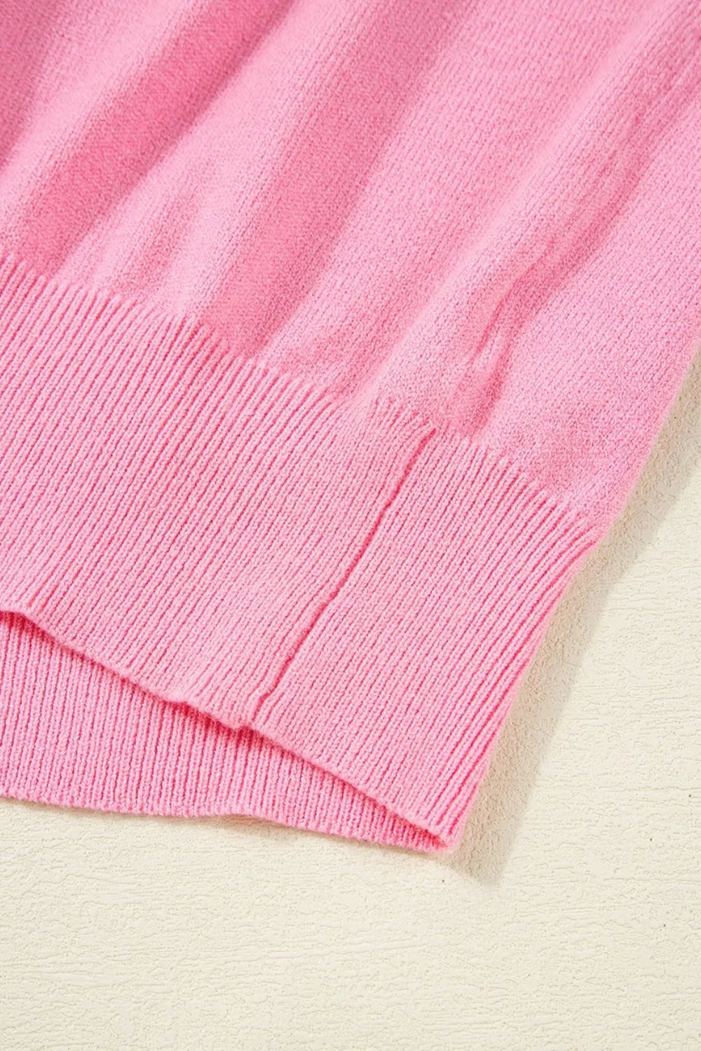 Bow Back Round Neck Short Sleeve Knit Top