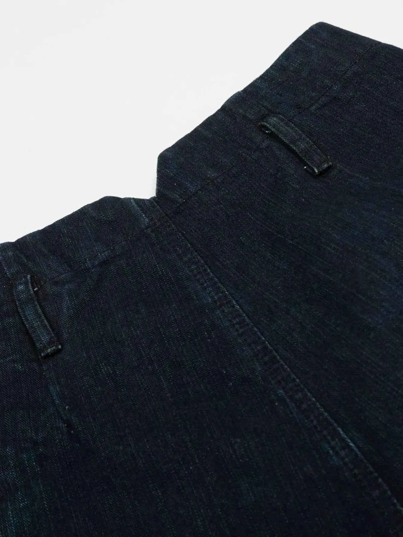Button Fly Curved Jeans