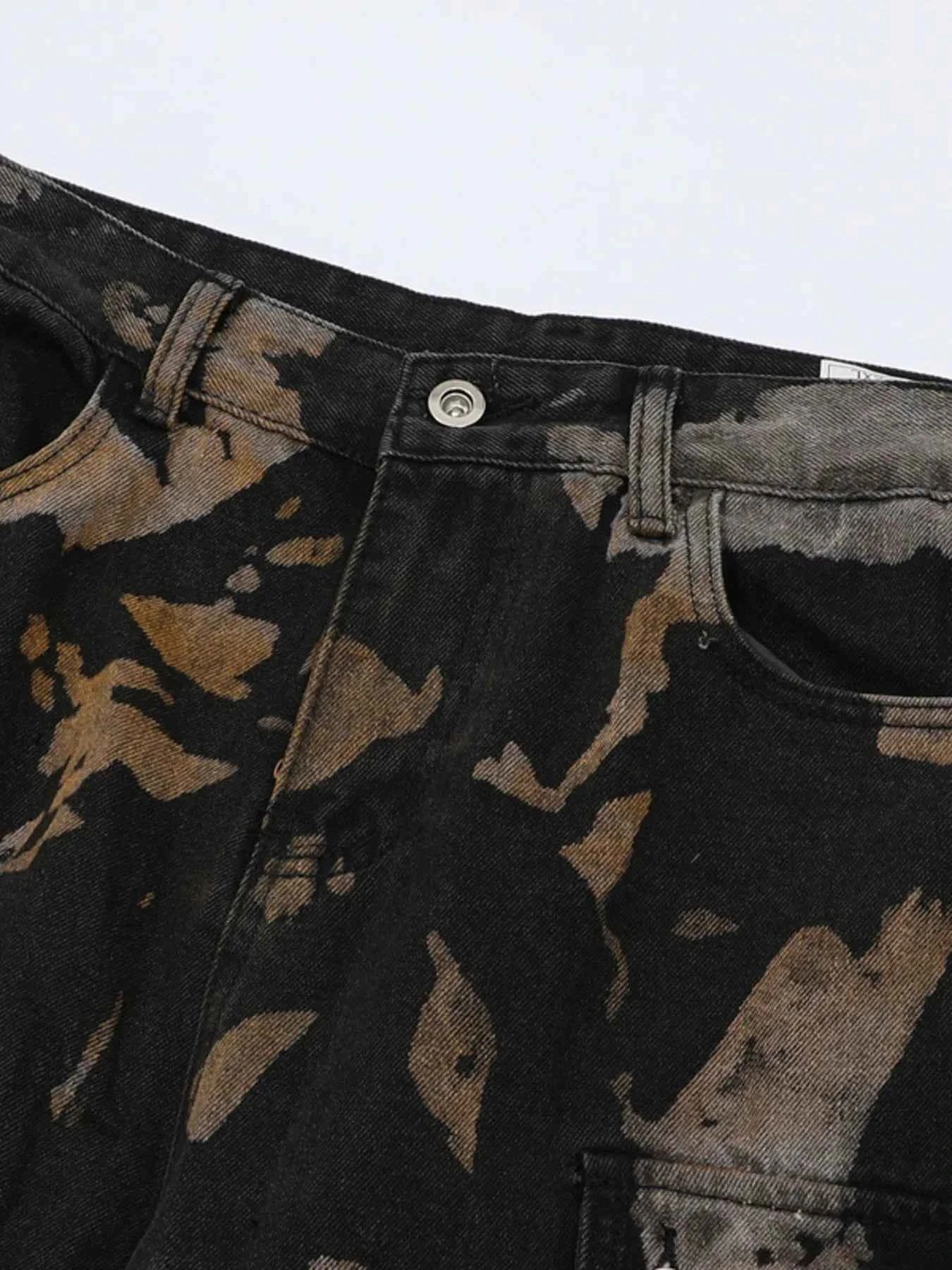 Abstract Cargo Pants
