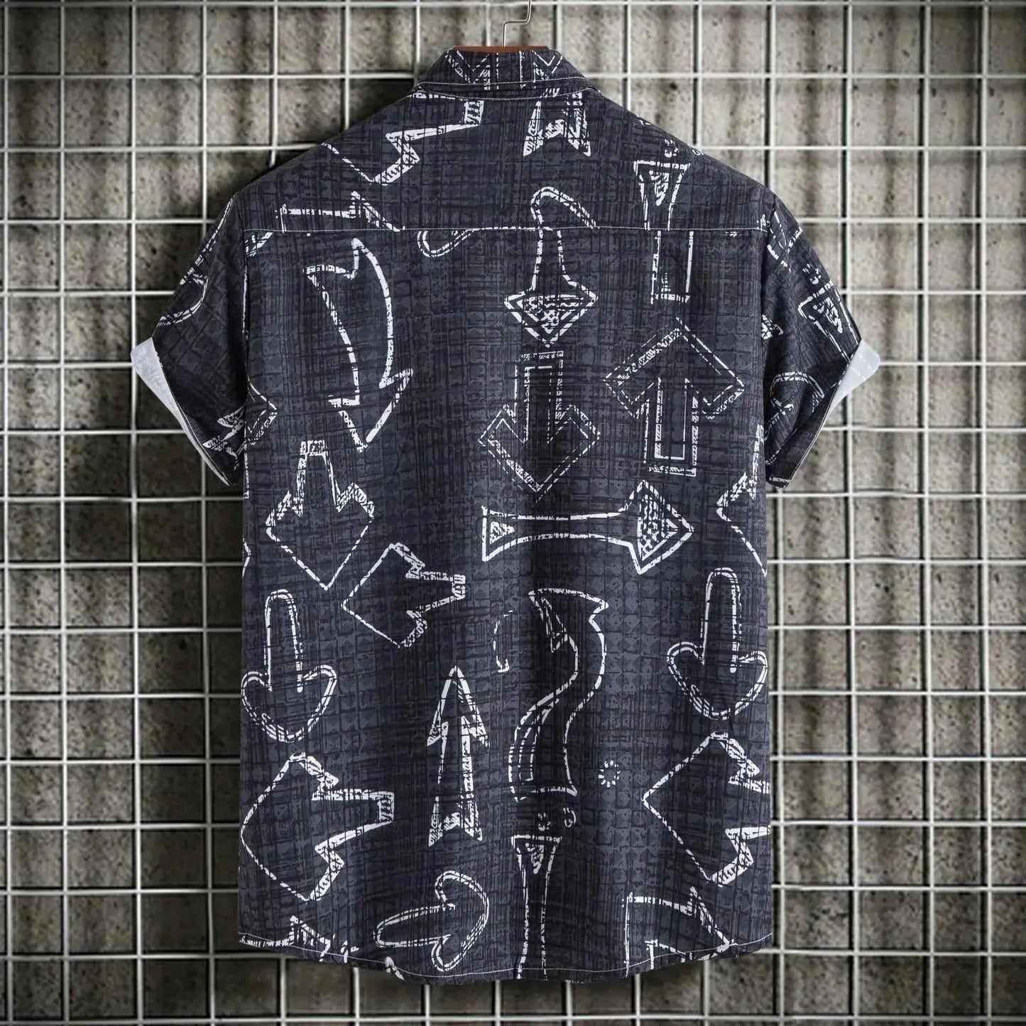 Arrow Print Button Down Shirt