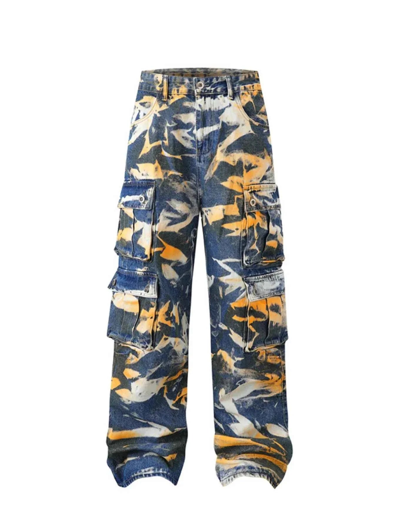 Abstract Cargo Pants