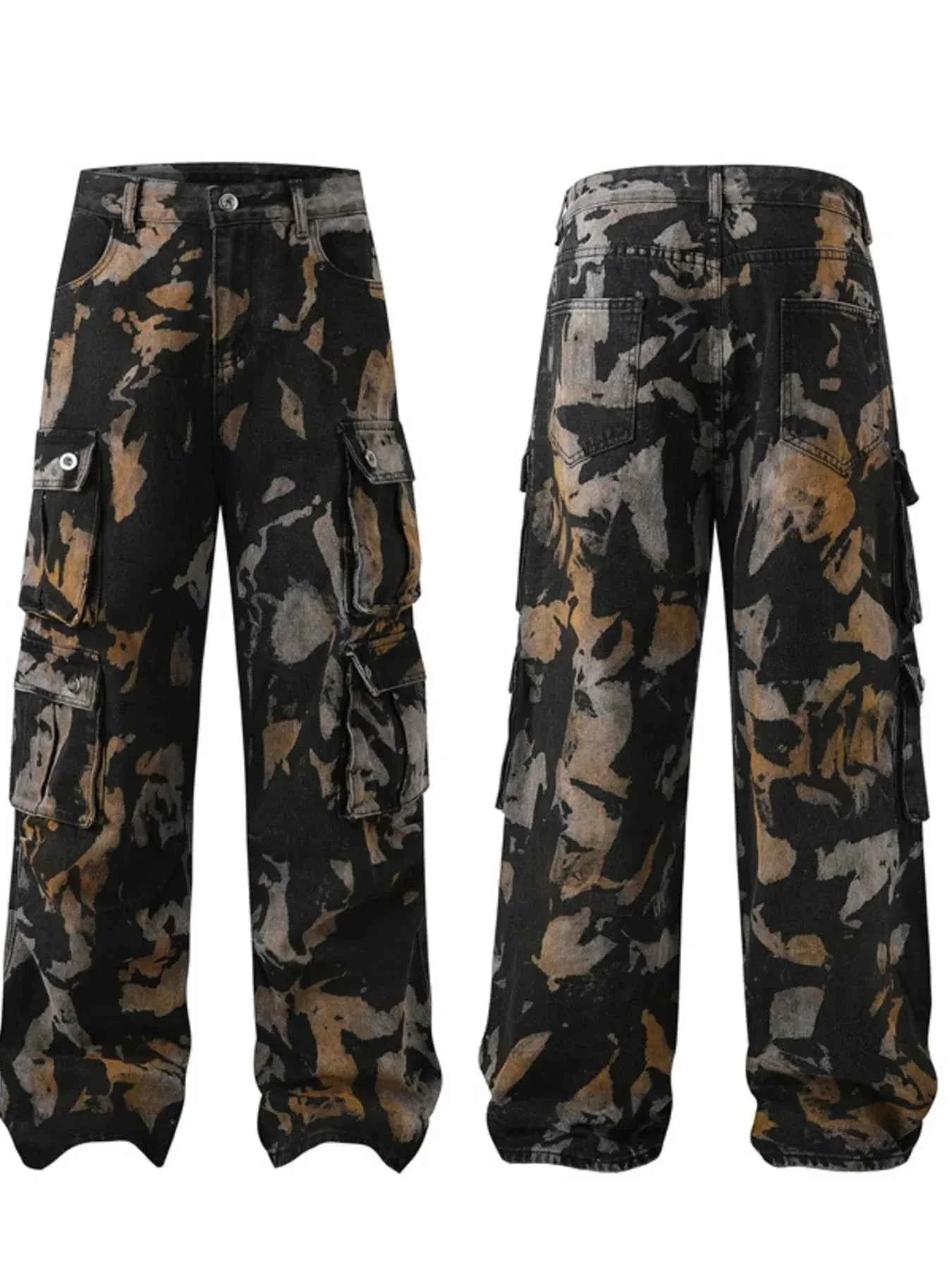 Abstract Cargo Pants