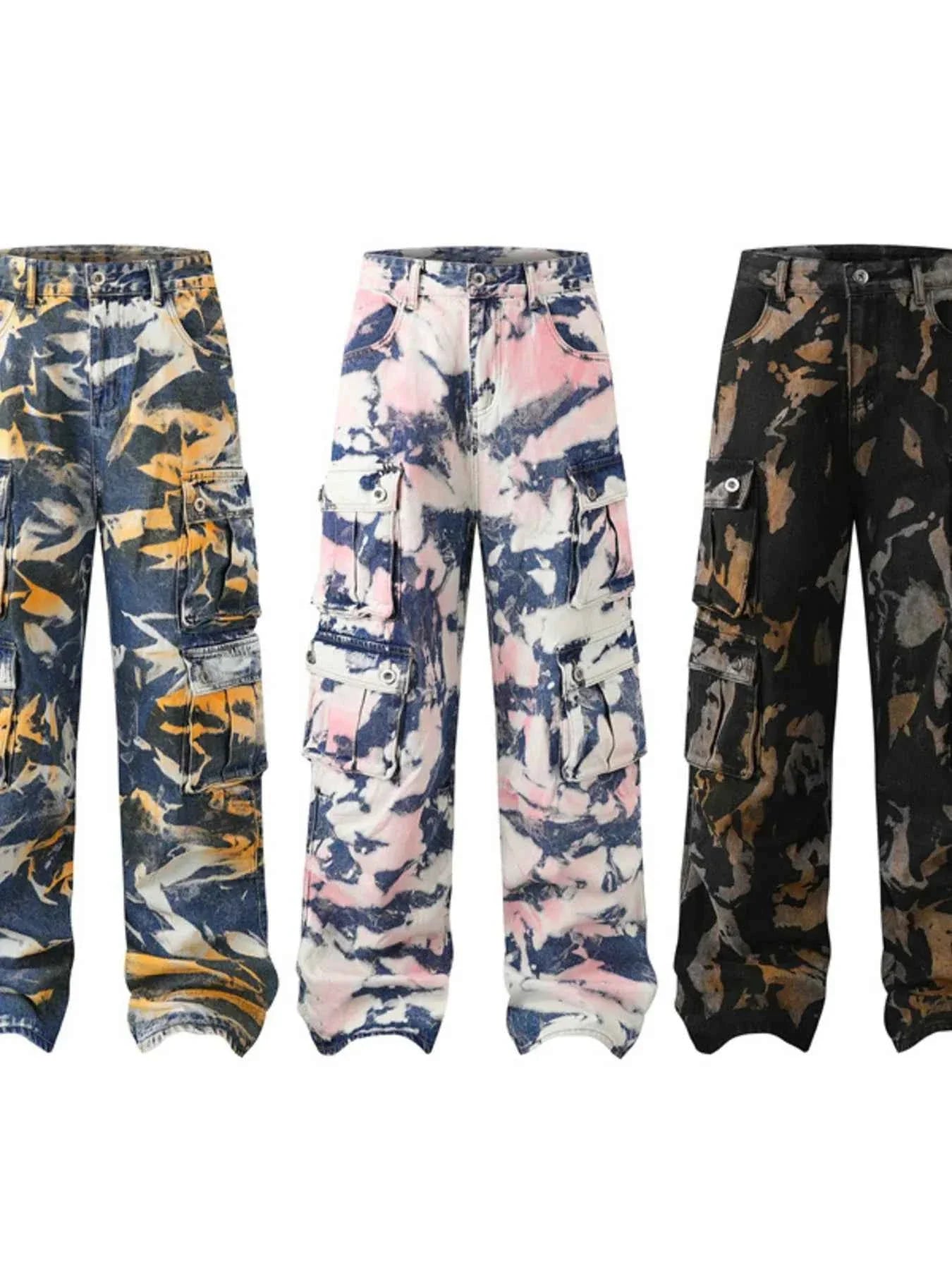 Abstract Cargo Pants