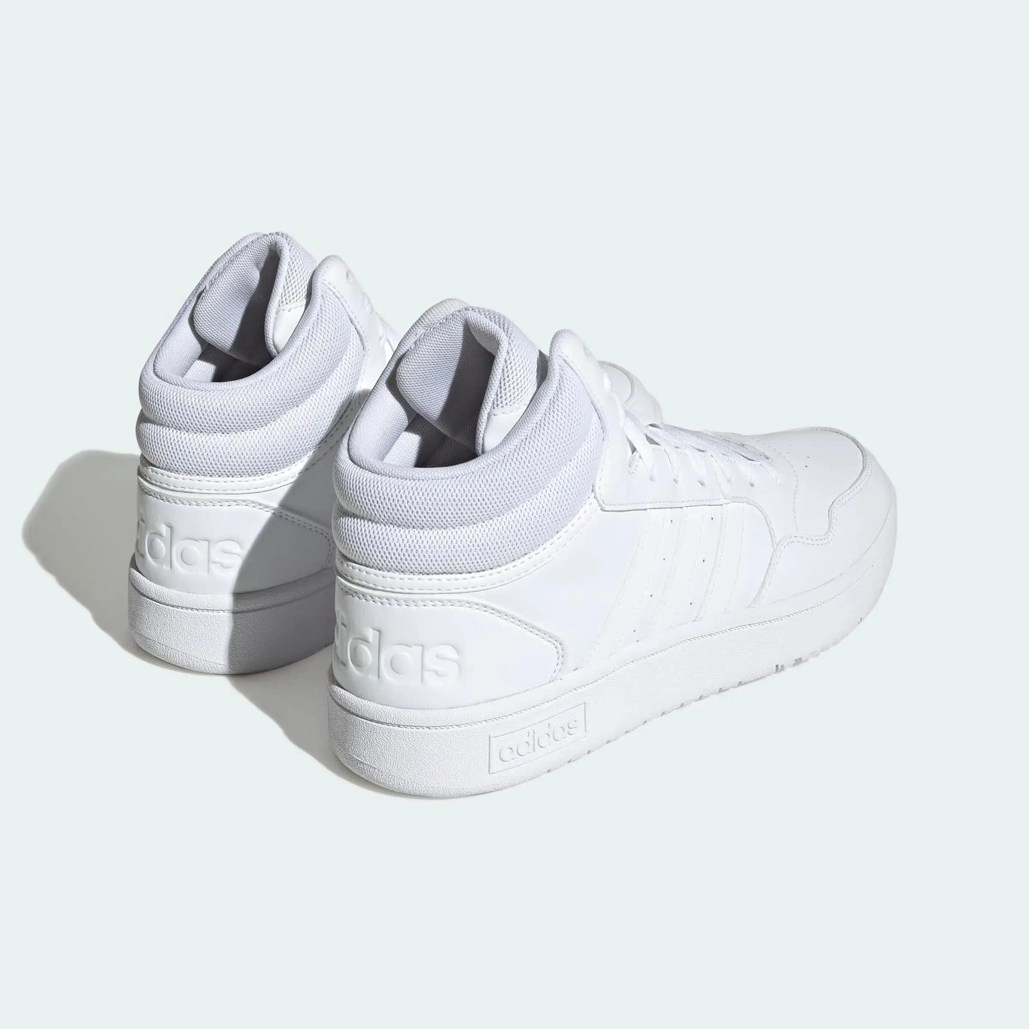 Adidas Men's Hoops 3.0 Mid White Classic Sneaker