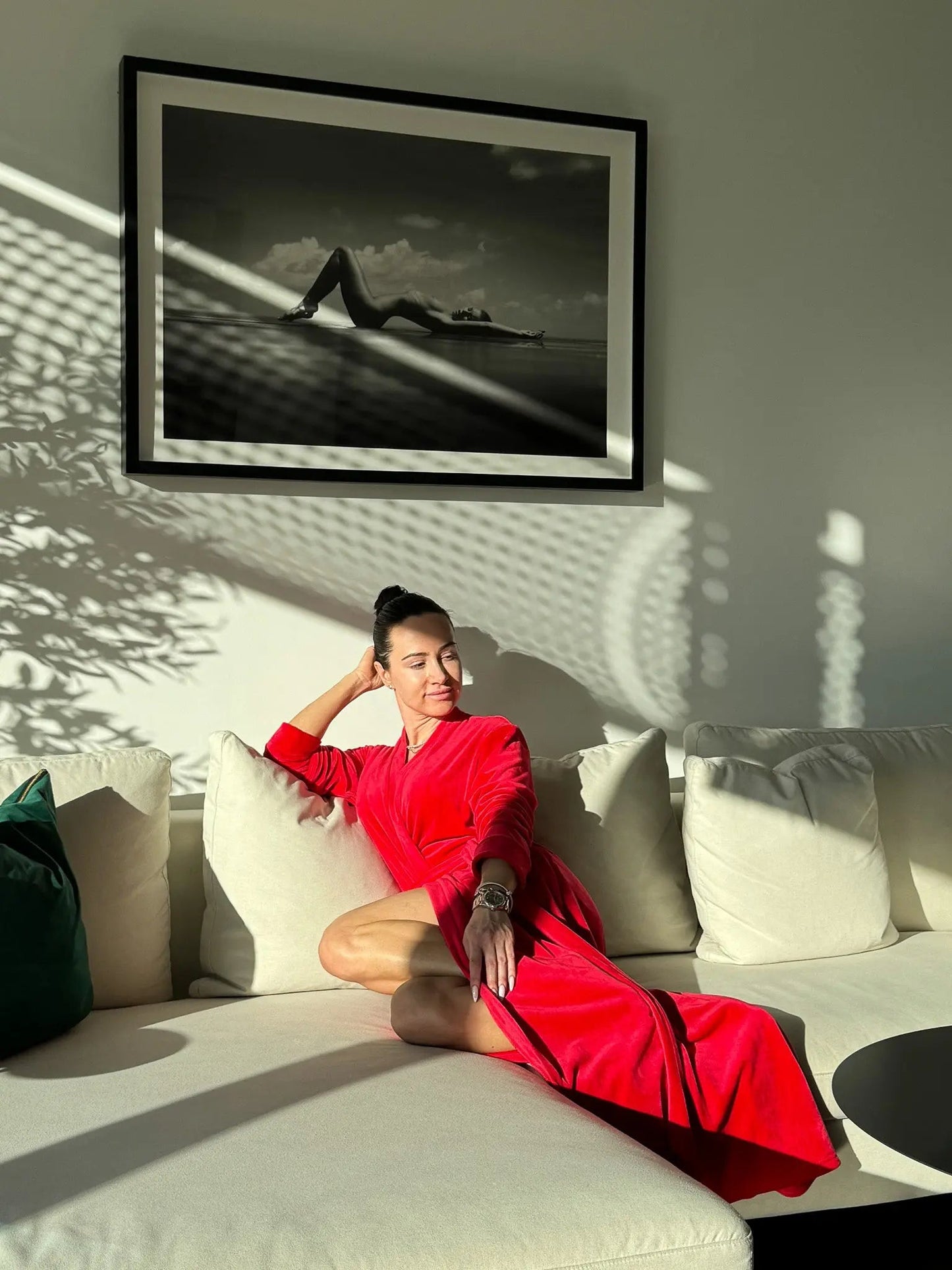 Lady in Red Robe