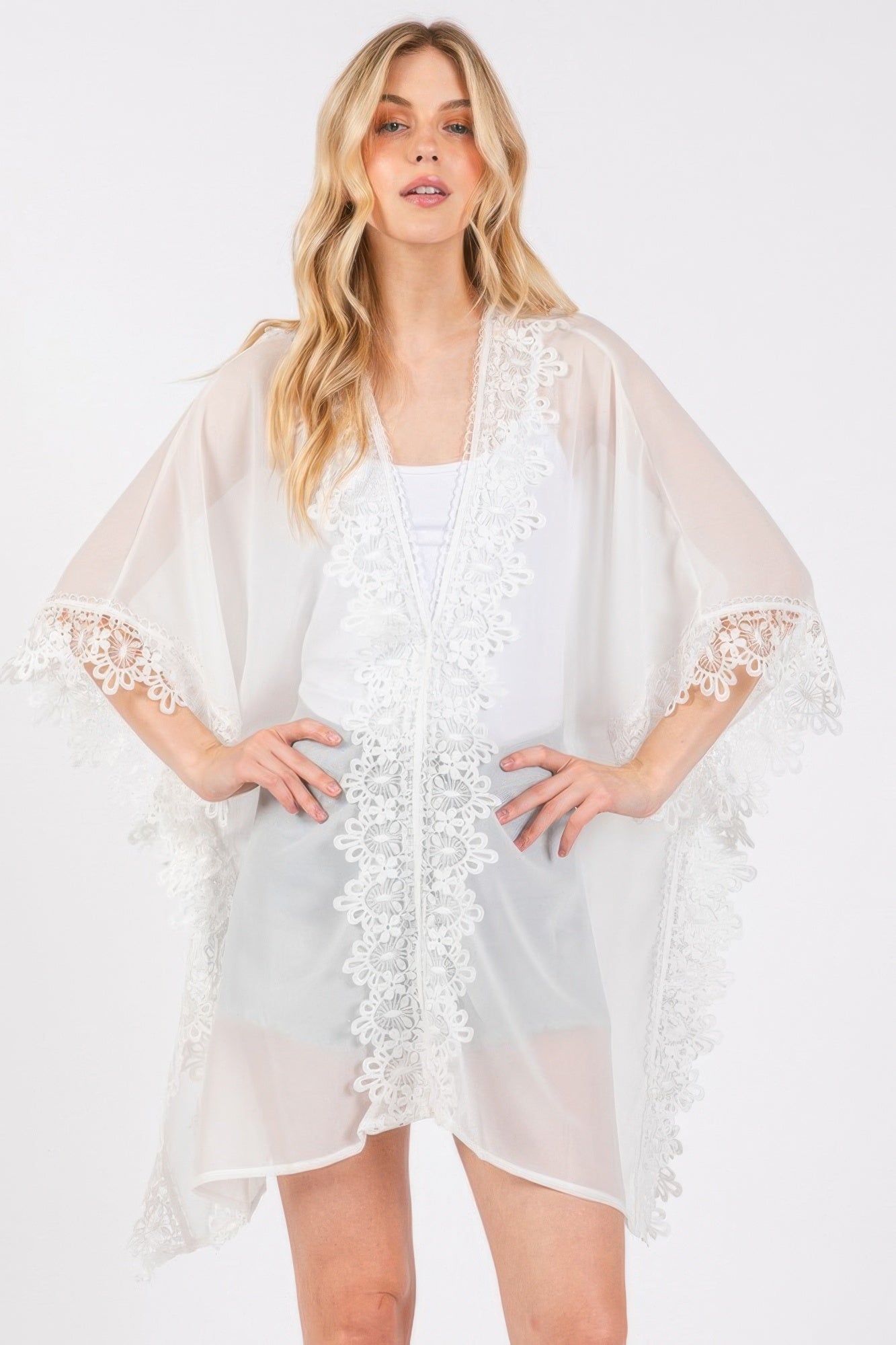 Sheer Lace Breeze Poncho