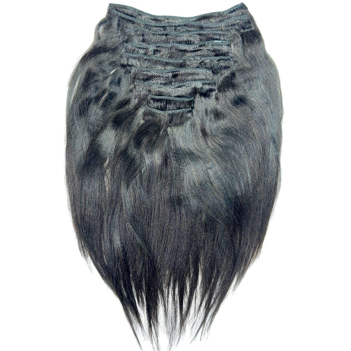 Yaki Straight Clip-In 100% Human Hair Extensions