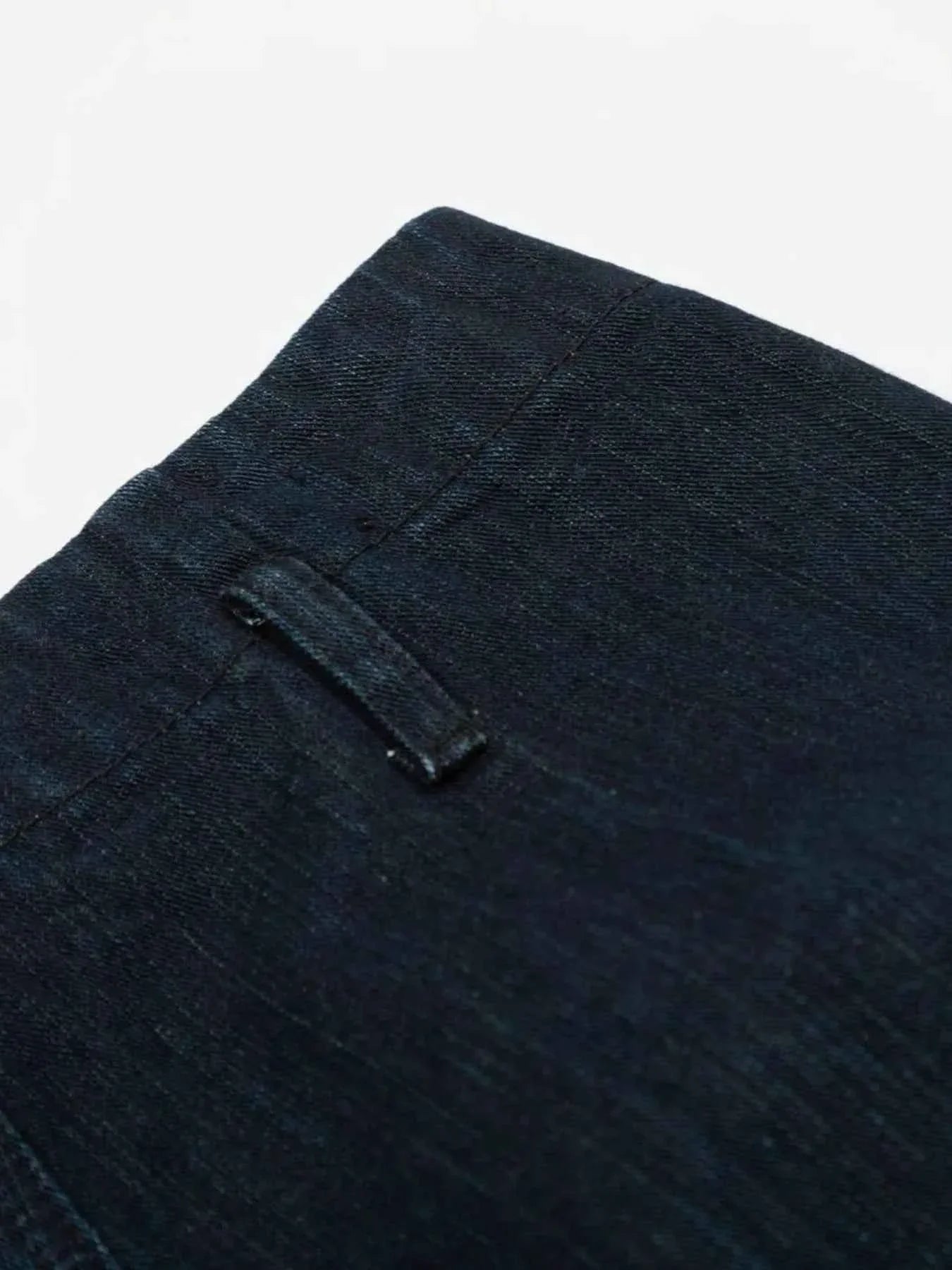 Button Fly Curved Jeans