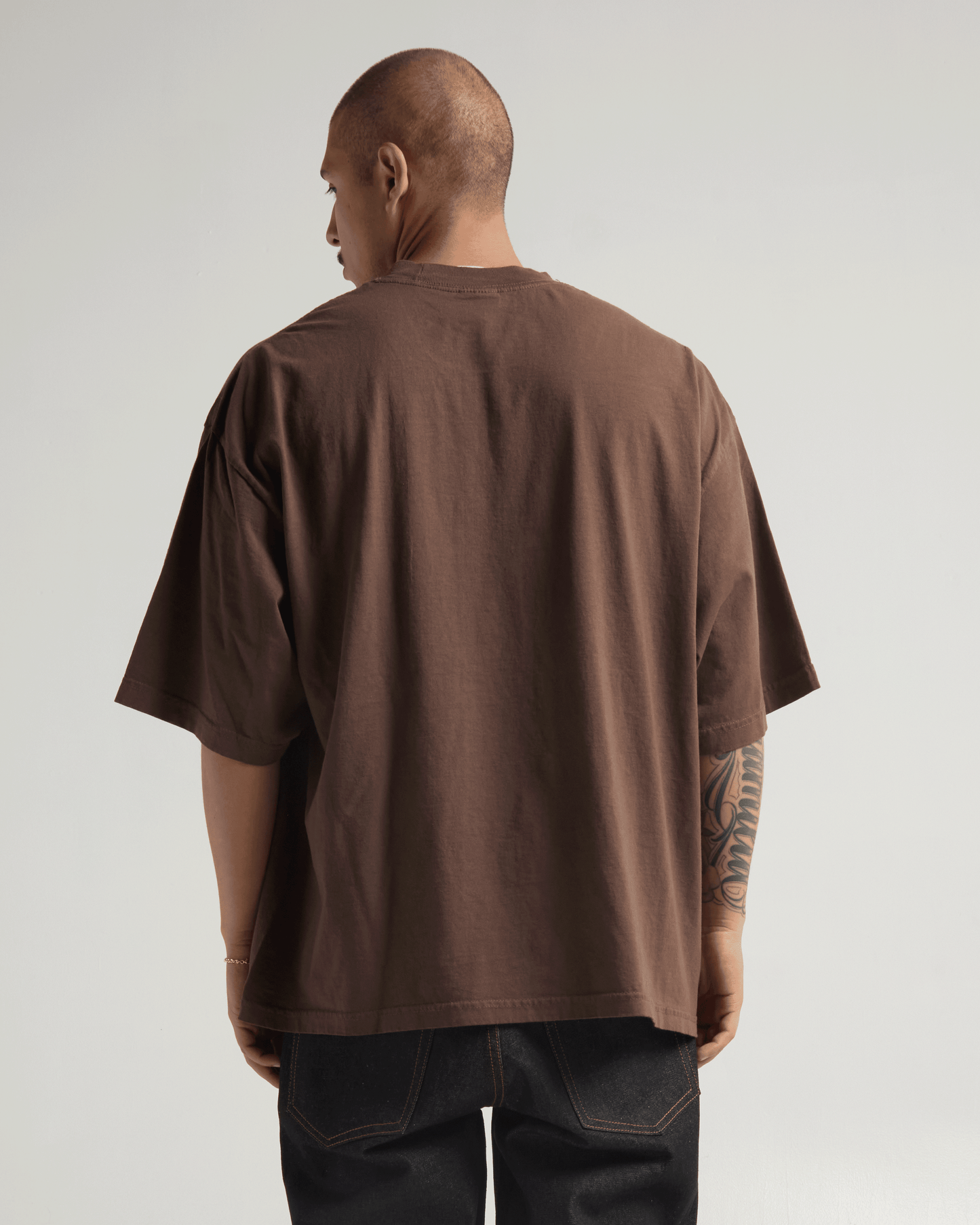 7.5oz Garment Dye Drop Shoulder T-Shirt