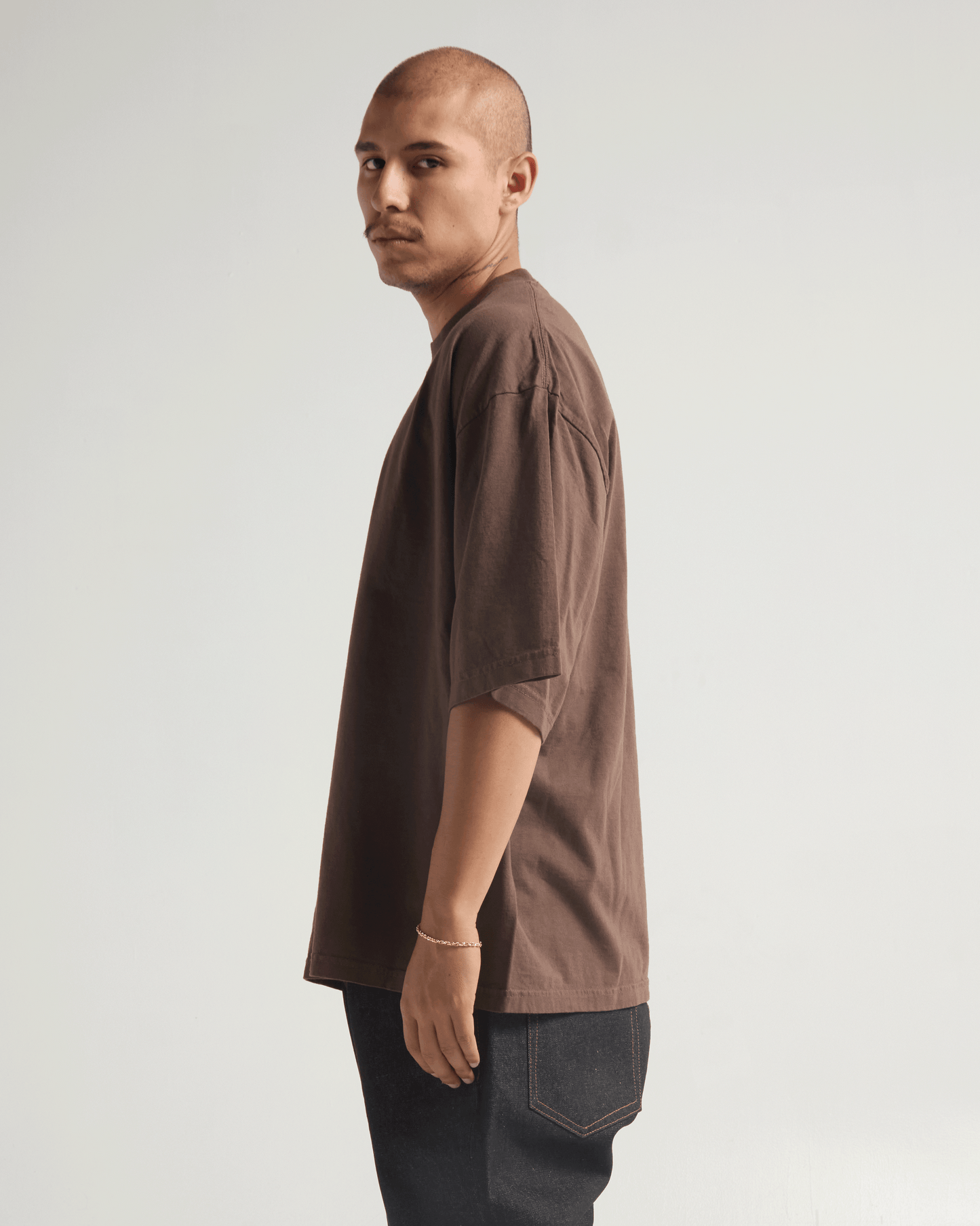 7.5oz Garment Dye Drop Shoulder T-Shirt