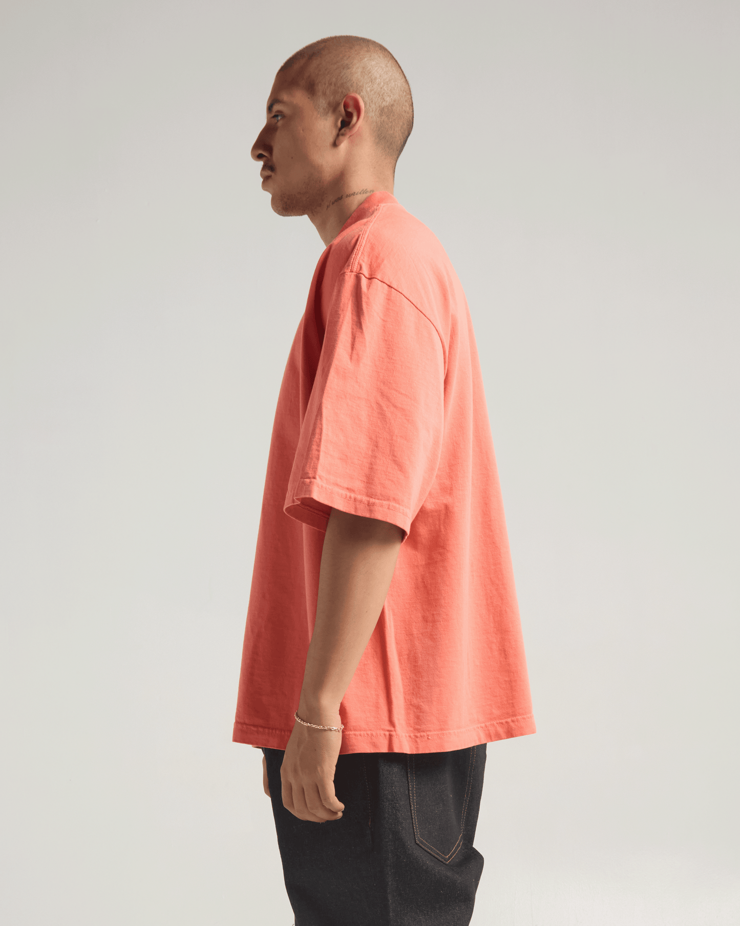 7.5oz Garment Dye Drop Shoulder T-Shirt