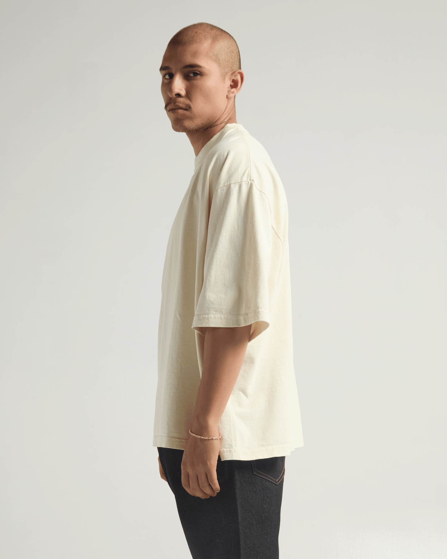 7.5oz Garment Dye Drop Shoulder T-Shirt