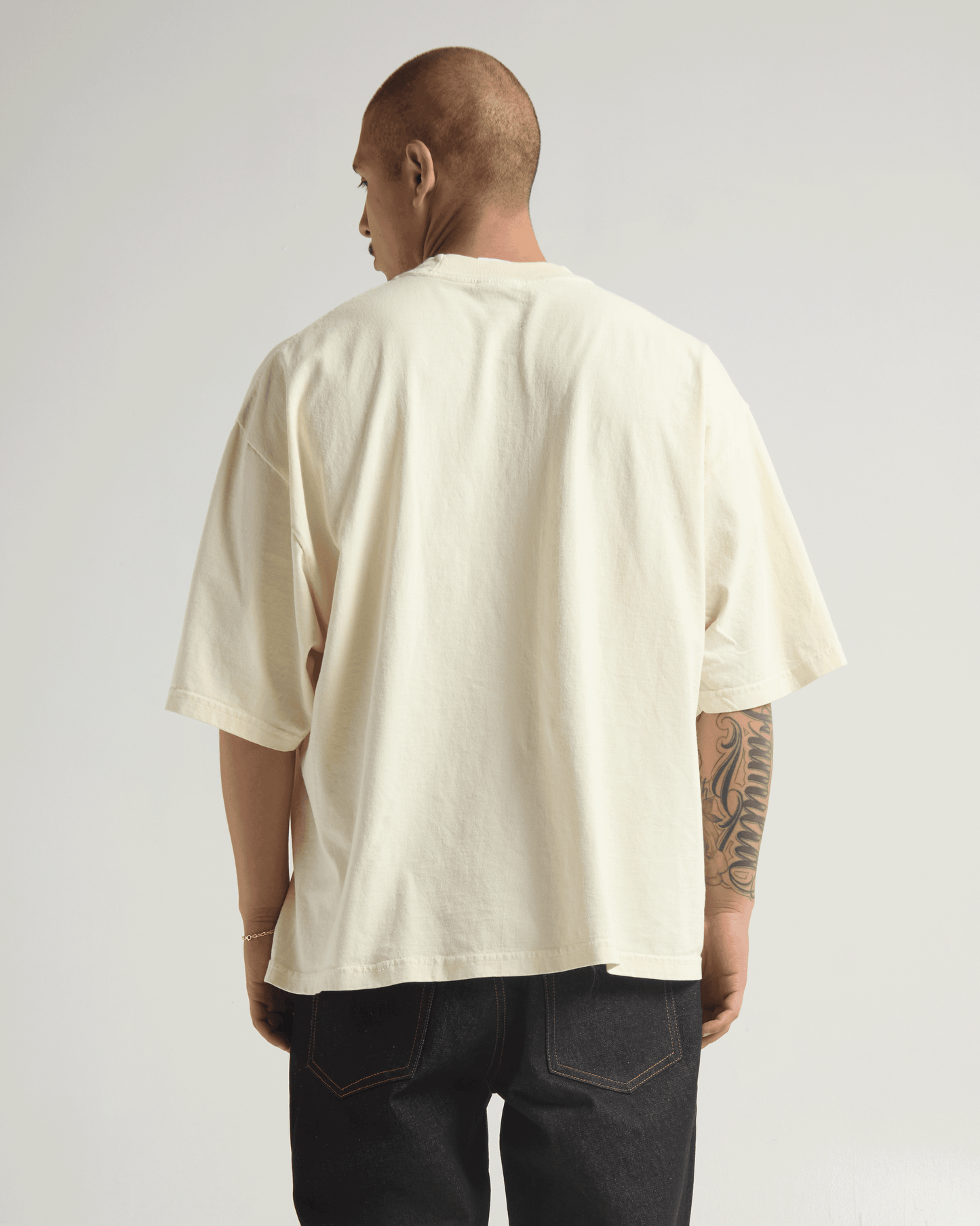 7.5oz Garment Dye Drop Shoulder T-Shirt