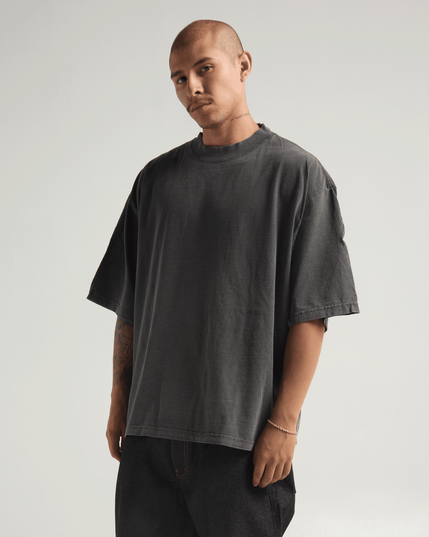 7.5oz Garment Dye Drop Shoulder T-Shirt