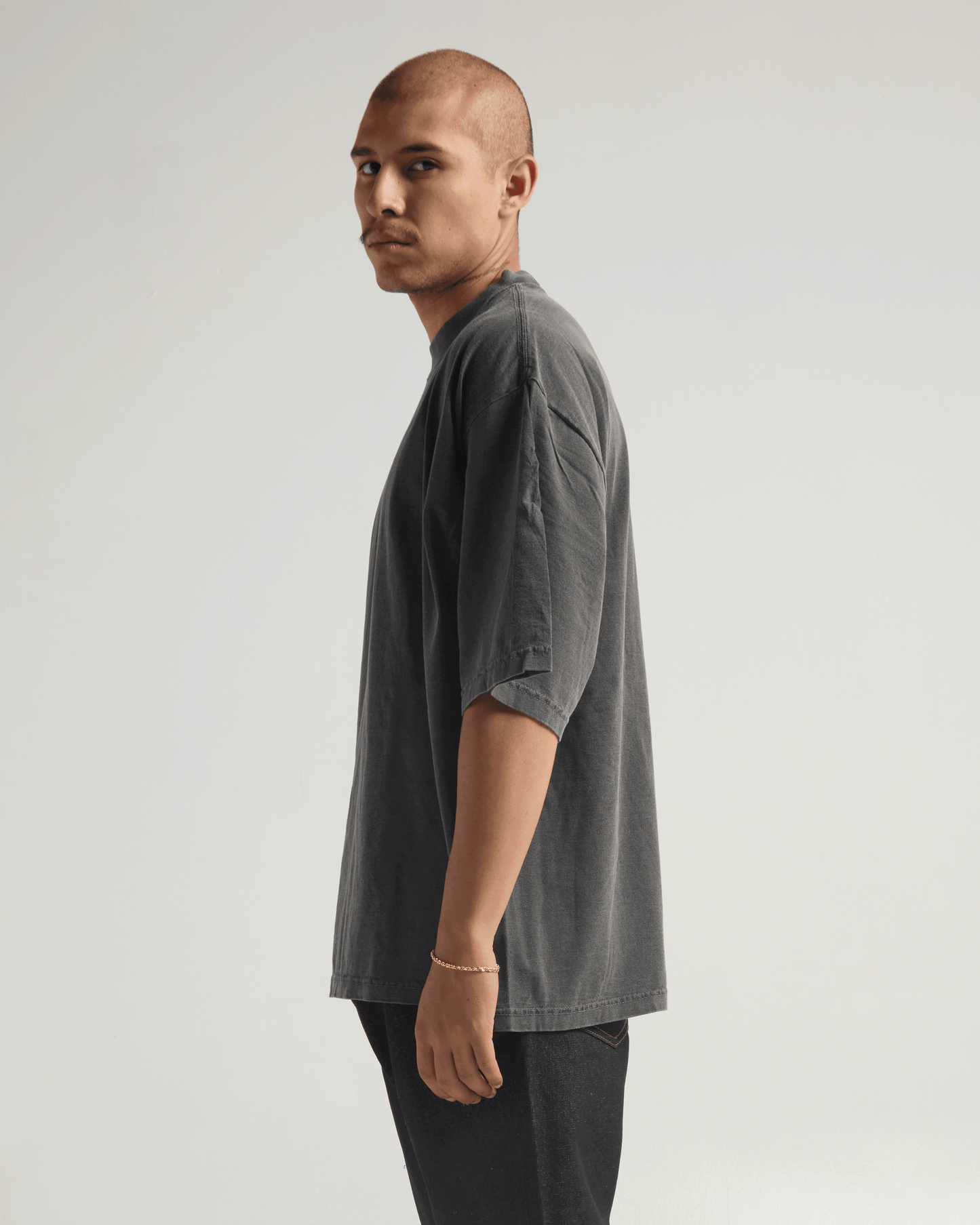 7.5oz Garment Dye Drop Shoulder T-Shirt
