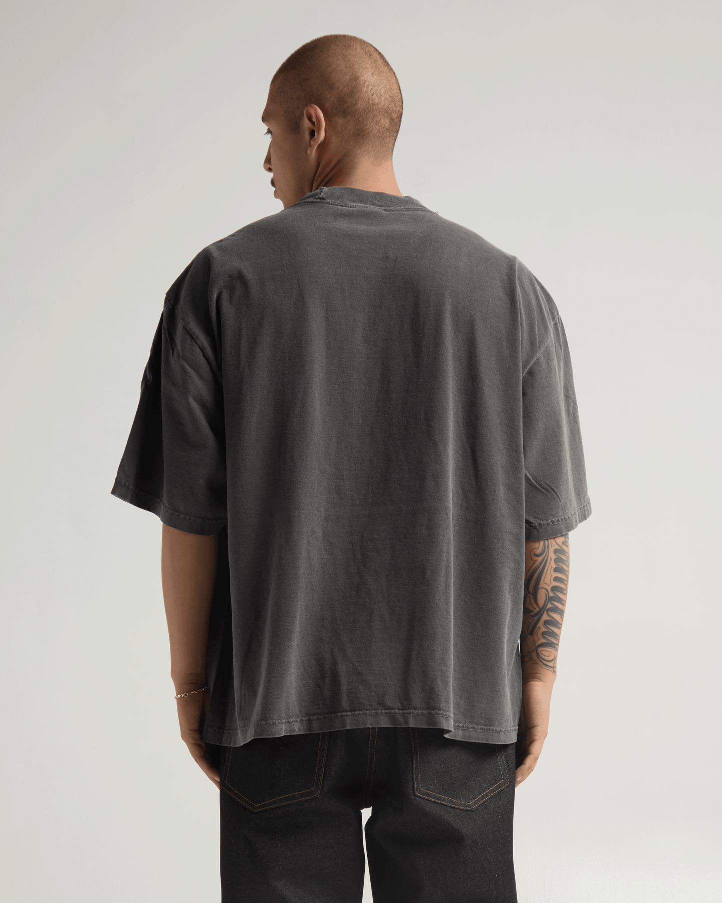 7.5oz Garment Dye Drop Shoulder T-Shirt