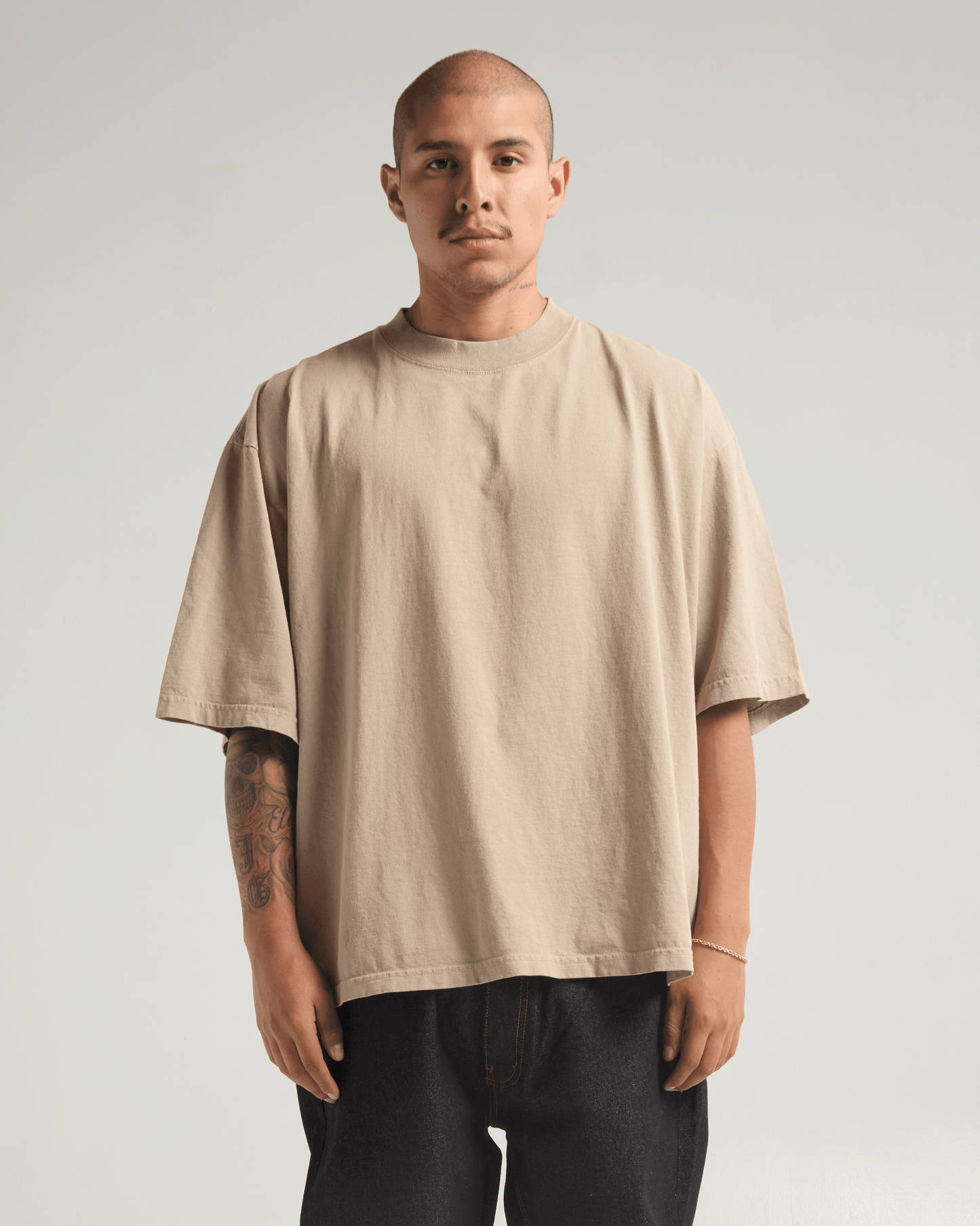7.5oz Garment Dye Drop Shoulder T-Shirt