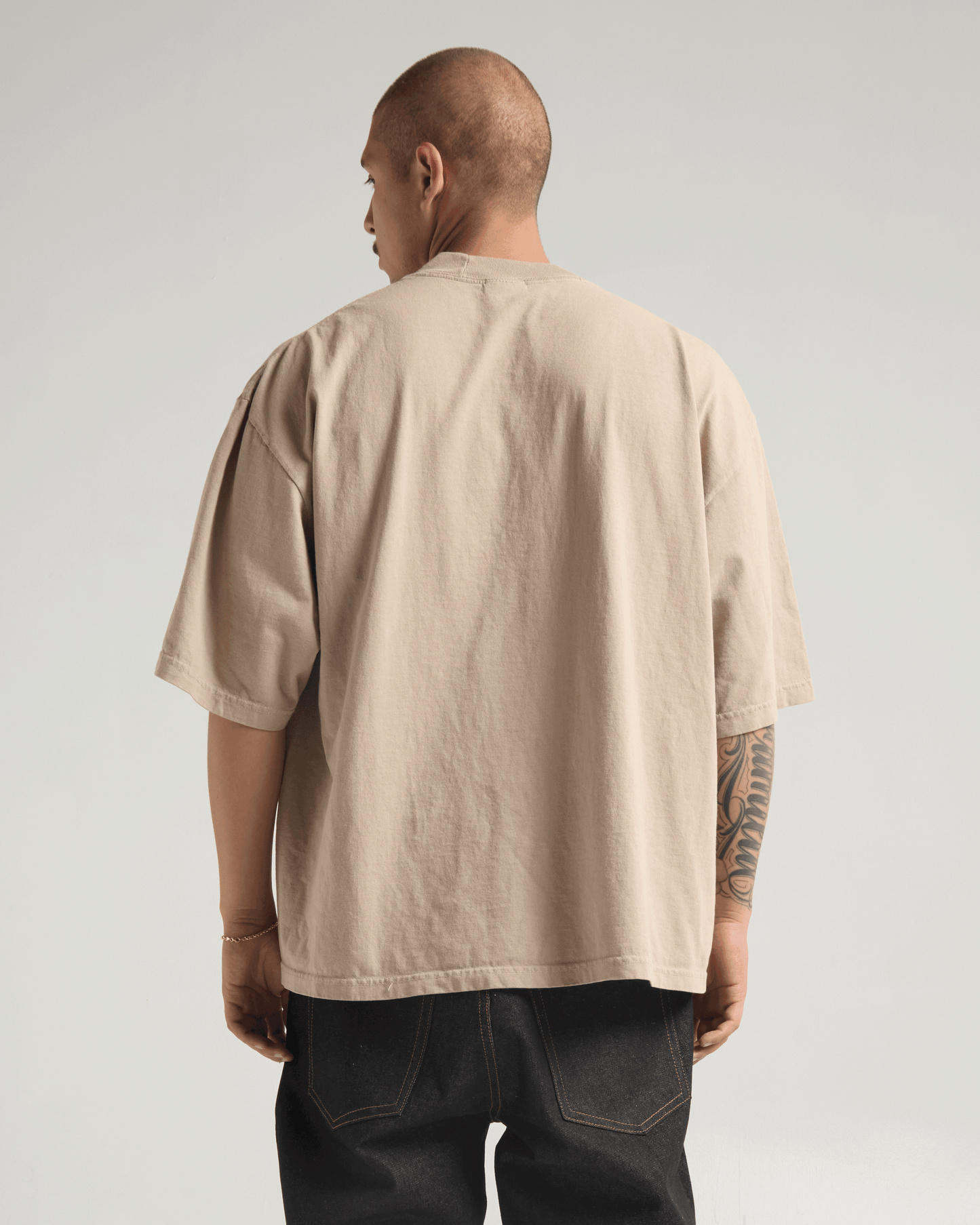 7.5oz Garment Dye Drop Shoulder T-Shirt