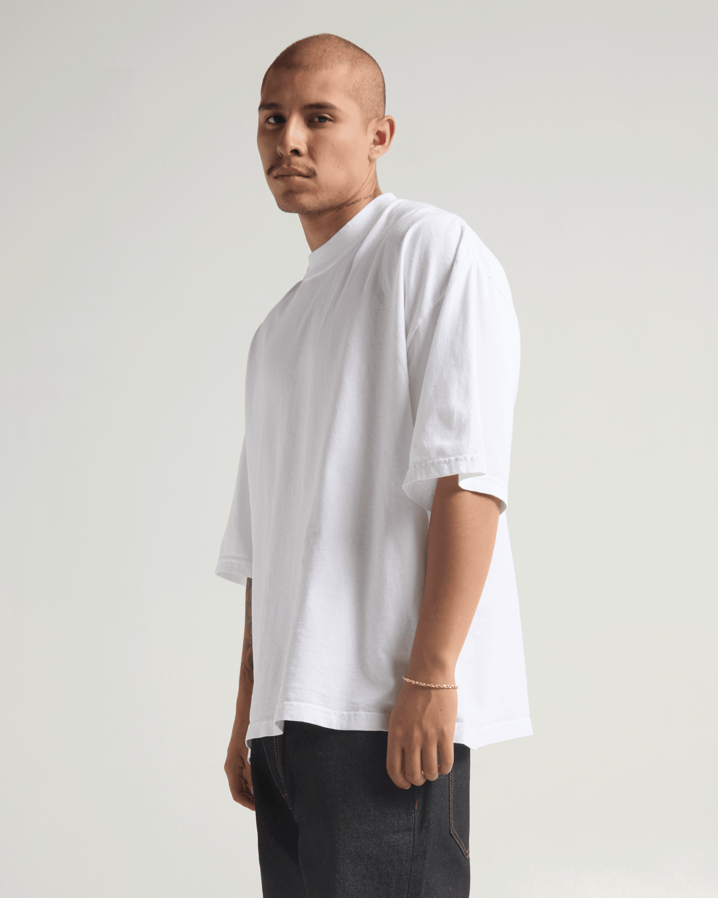 7.5oz Garment Dye Drop Shoulder T-Shirt