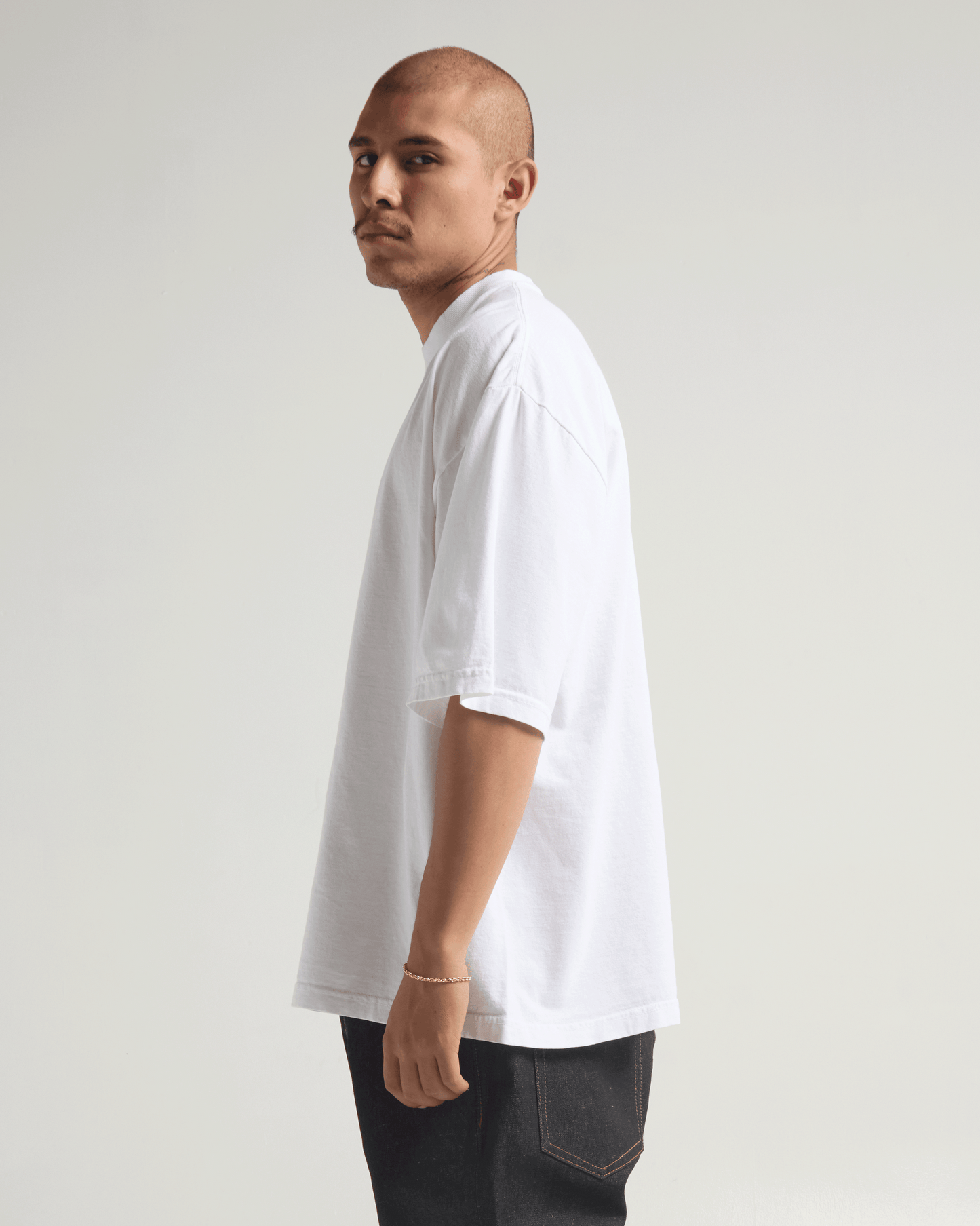 7.5oz Garment Dye Drop Shoulder T-Shirt