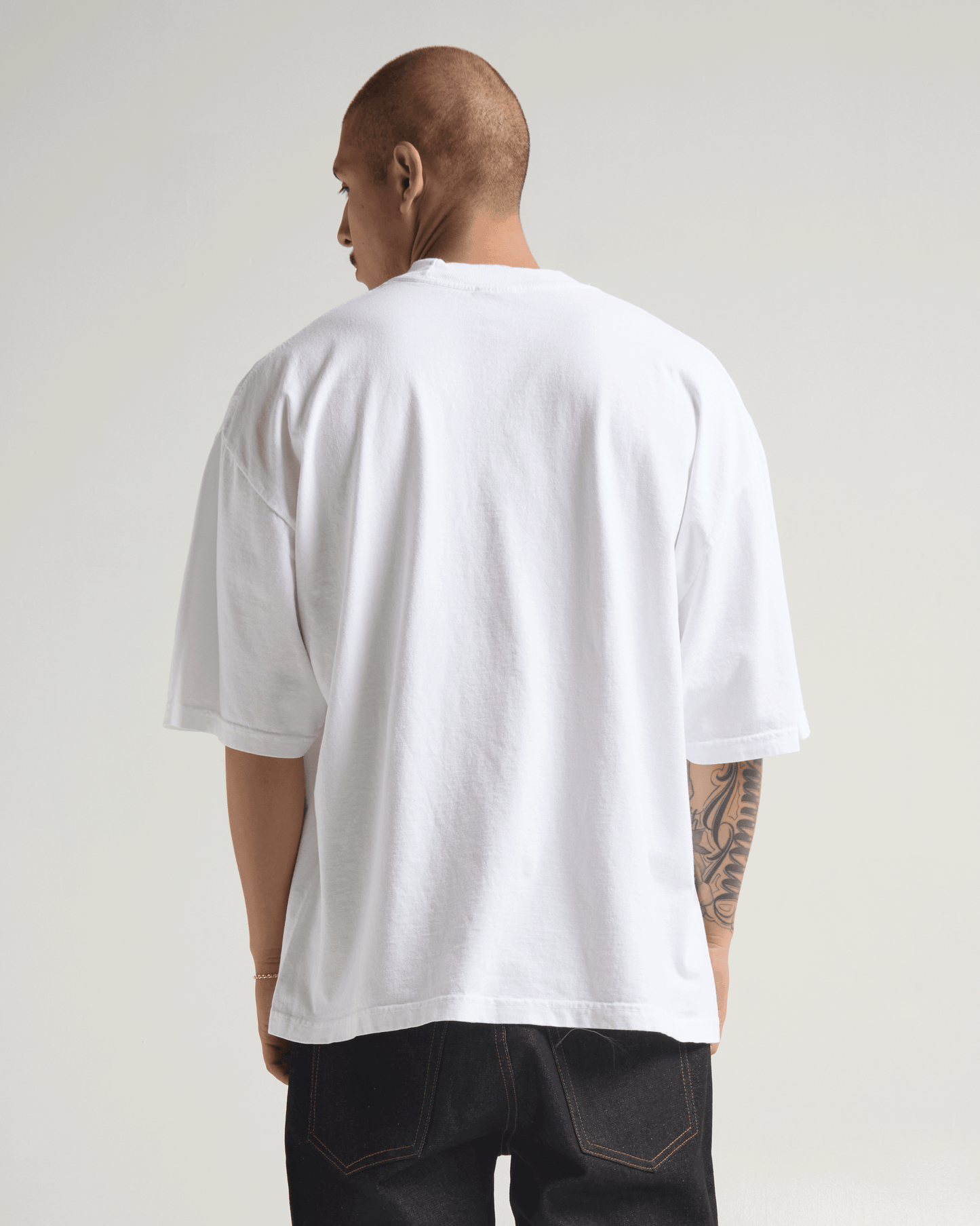 7.5oz Garment Dye Drop Shoulder T-Shirt
