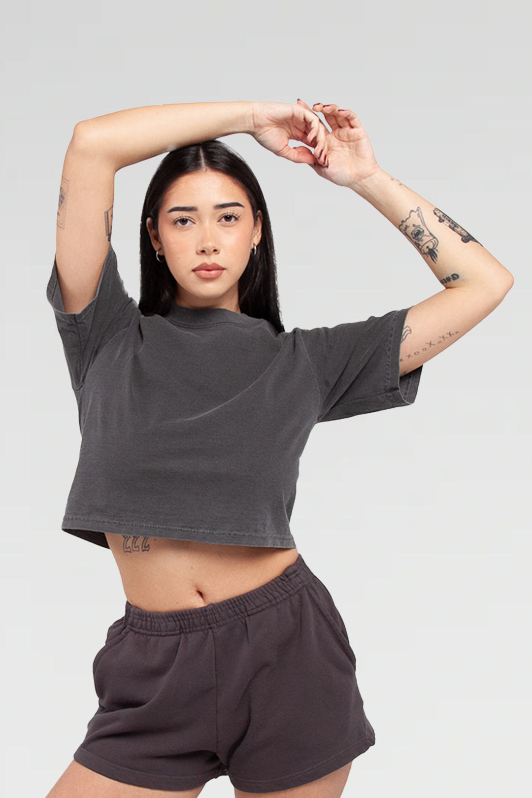 Shaka Wear Womens Garment Dye Crop Top
