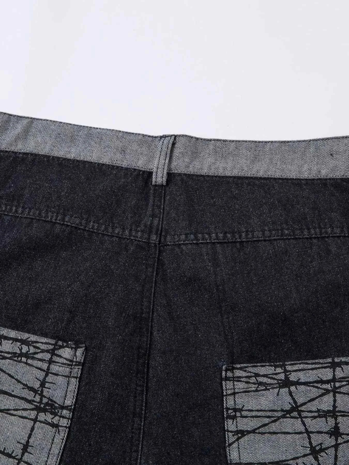 Barbed Panel Cargo Jeans