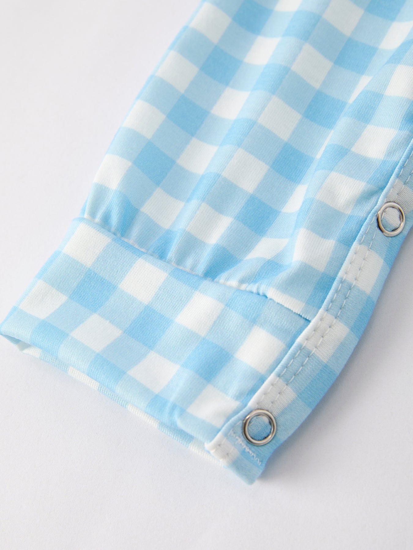 Fall Halloween & Thanksgiving Boys Pumpkin Embroidery Smocking Blue Plaid Romper