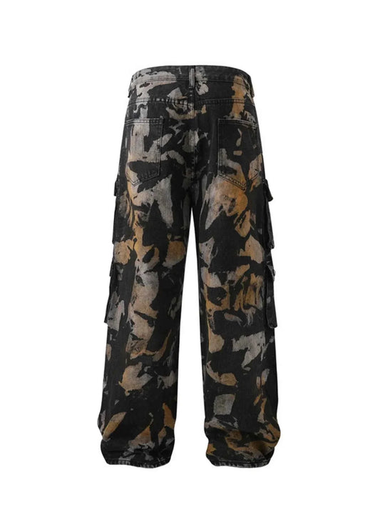 Abstract Cargo Pants