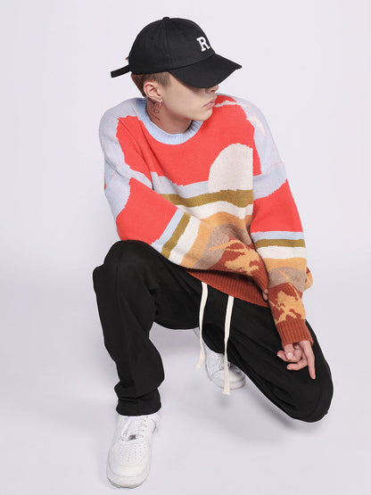 Farmland Artwork Knit Sweater