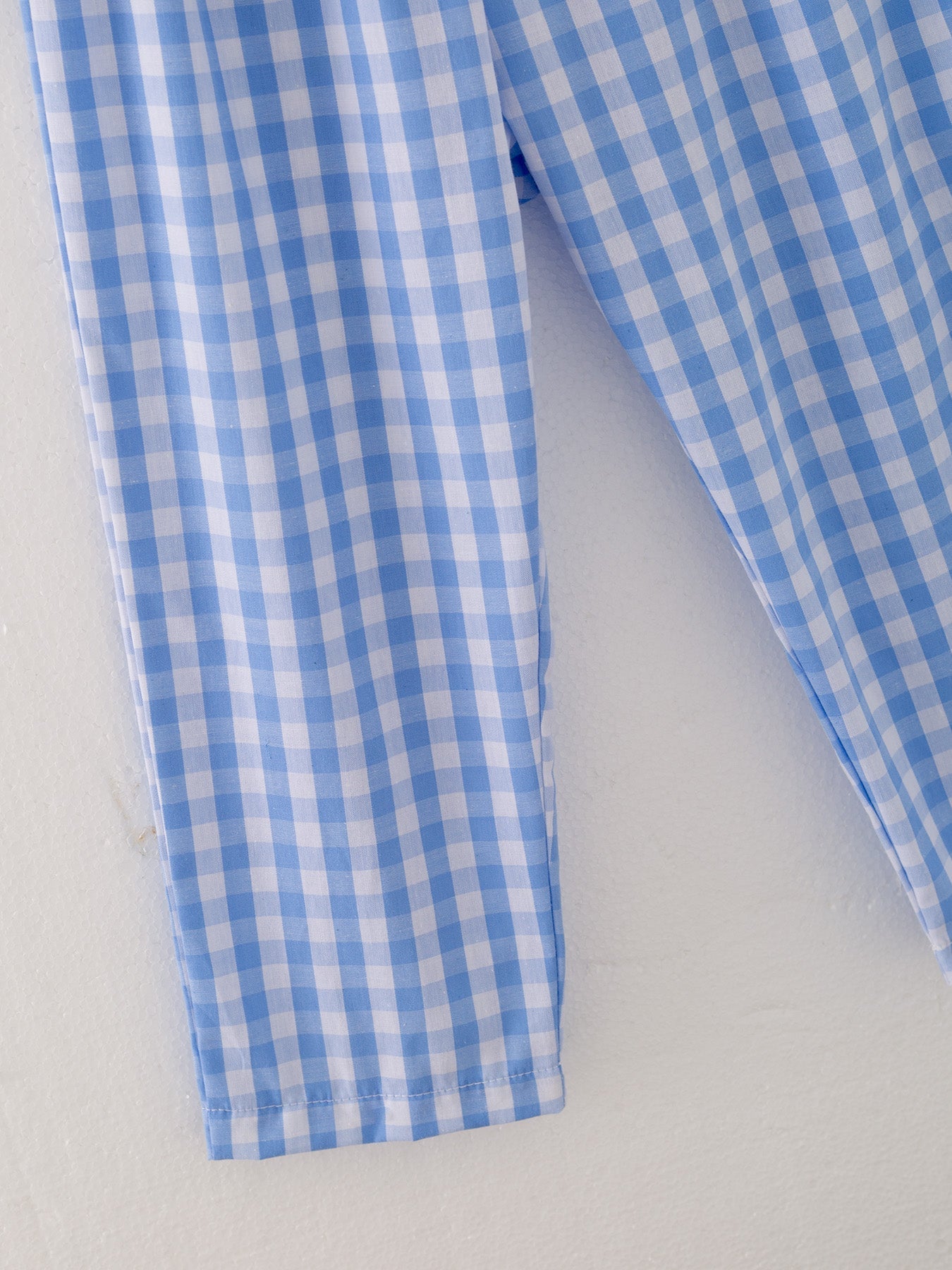 Chicken Blue Smocking Embroidered Boys Outfits