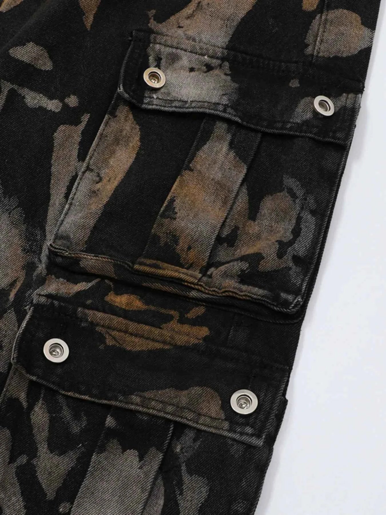 Abstract Cargo Pants