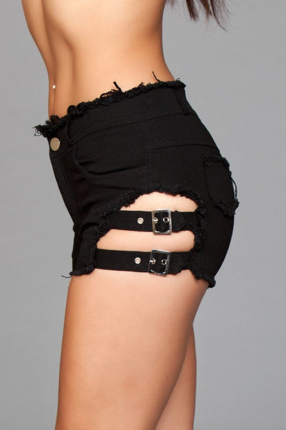 J10 Buckled Down Denim Shorts