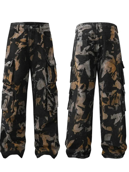 Abstract Cargo Pants