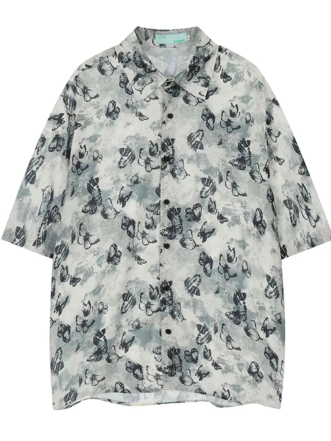 Abstract Butterfly Short Sleeve Shirt