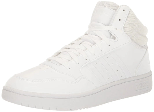Adidas Men's Hoops 3.0 Mid White Classic Sneaker