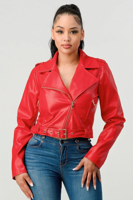 Pu Leather Jacket - Stylish and Durable PU Leather Jacket for All Seasons