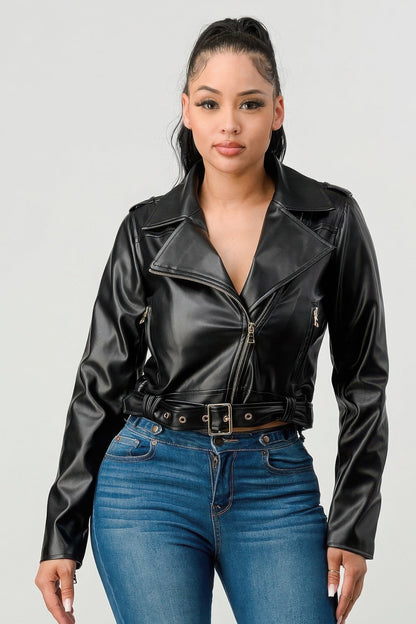 Pu Leather Jacket - Stylish and Durable PU Leather Jacket for All Seasons