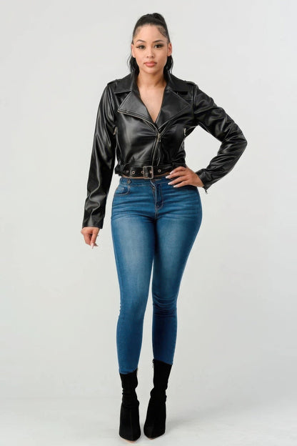 Pu Leather Jacket - Stylish and Durable PU Leather Jacket for All Seasons