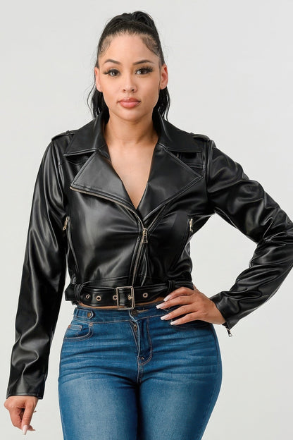 Pu Leather Jacket - Stylish and Durable PU Leather Jacket for All Seasons