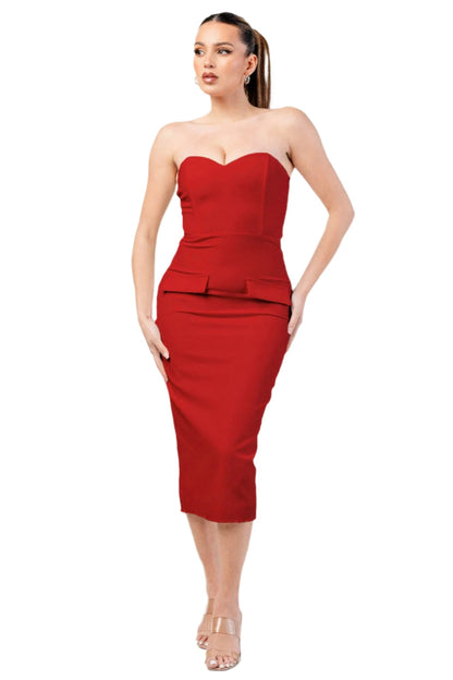 Sculpted Sweetheart Midi