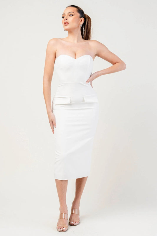 Sculpted Sweetheart Midi