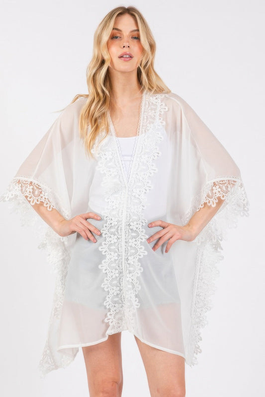 Sheer Lace Breeze Poncho