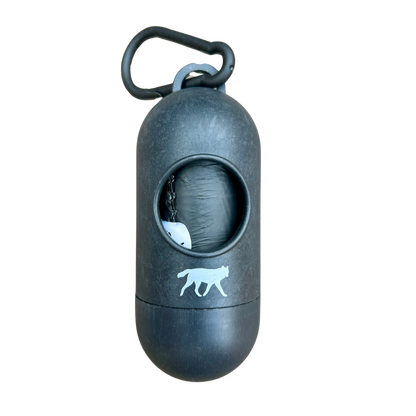 Compostable Dog Poop Bags + Bamboo Dispenser