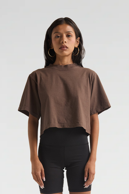 Shaka Wear Womens Garment Dye Crop Top